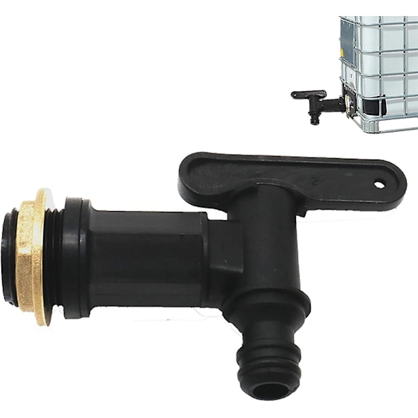 Regntunneanslutningar Ibc-adapter med Ibc-kran Tankadapter Plast Ibc-vattentankadapter