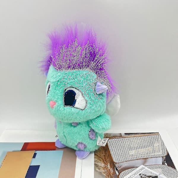 Søt Bibble Kosedyr Åndedyr Leke Samleobjekt Kawaii Plysjdukke Unik Gave til Gutter og Jenter Bible Blue