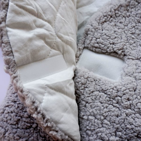 Unisex baby , sovsäck för vinterfödelse Tjock sovsäck med separata ben Nyfödd baby Nest-Grå-9M(3-6 månader)