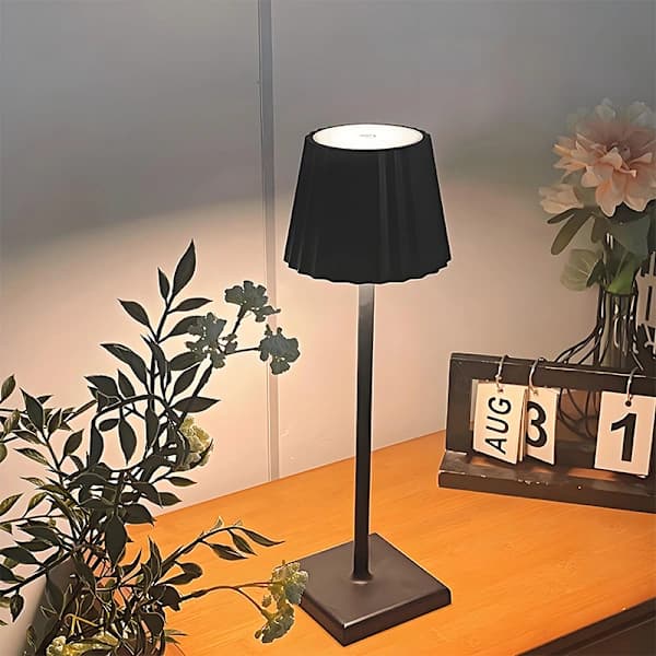 HA-Trådløs skrivebordslampe / Bordlampe - LED-lampe Sort