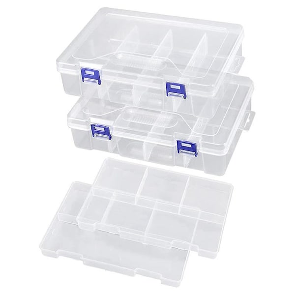 Tackle Box Fiskeri Tackle Box 2 Pak Opbevaringsboks Transparent