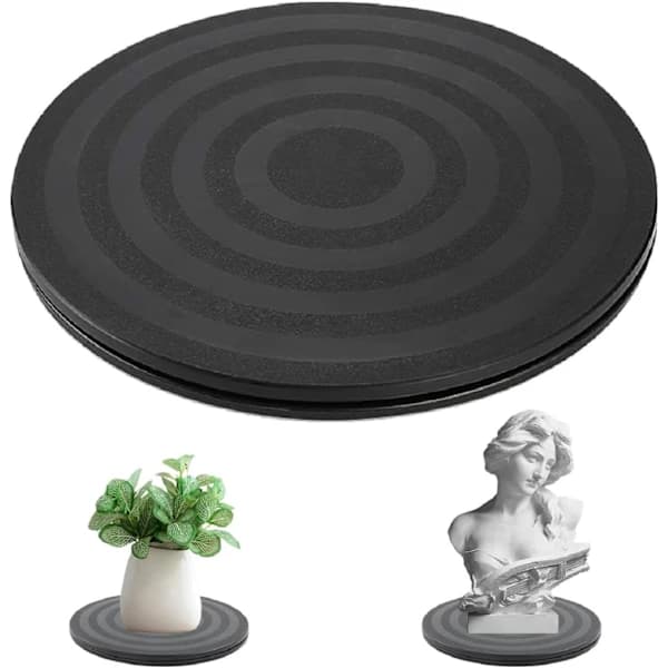HA~20 cm Universal Roterende Plade, Solid 360° Roterende Potteplanteplade til Højttalere Bærbare Computere Skærme (20 cm)