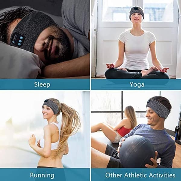 Sovhörlurar – Pannband & Ögonmask med Bluetooth-hörlurar