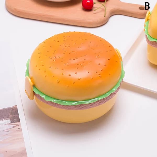 Hamburger Matboks Dobbel Burger Bento Boks Mikrobølgesikker B B