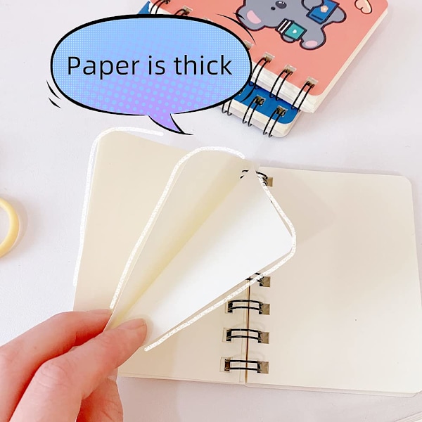 4-pack spiralficka anteckningsblock set, fickanteckningsblock memobok med tomma innerpapper för studenter kontor, 4 färger (10,5 x 8 cm)
