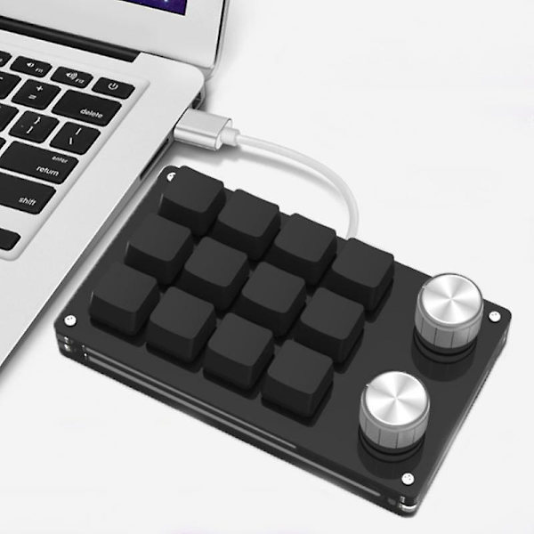 Programmerbar makro tilpasset knott 3/4/12 tastatur trådløs Bluetooth RGB Photoshop spilltastatur mekanisk tastatur hot-swap