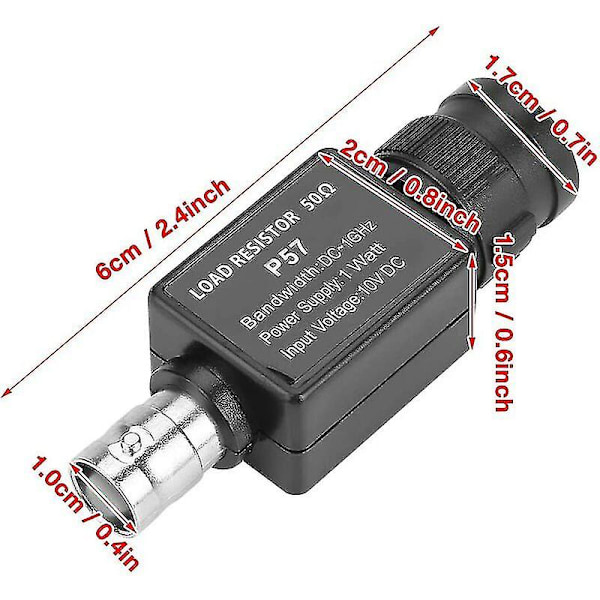 Ohm-liitinsovitin, P57 50 ohmia Q9 Bnc-Bnc-naarasliitinsovitinlahja