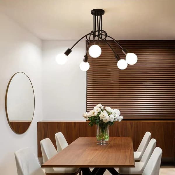 5-armet Taklampe, moderne Taklamper/Lamper, E27-sokkel