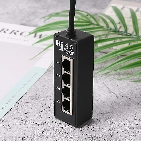 Ryra RJ45 1 uros 4 naaras LAN Ethernet -liitäntä 2/3 portin jakaja Ethernet