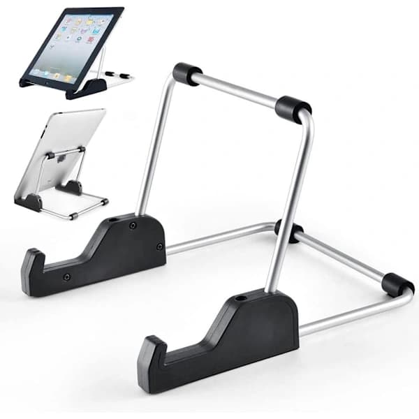 Justerbart tabletstativ, skridsikker tablet holder i aluminiumslegering til skrivebord, displaystativ billedrammestativ til foto