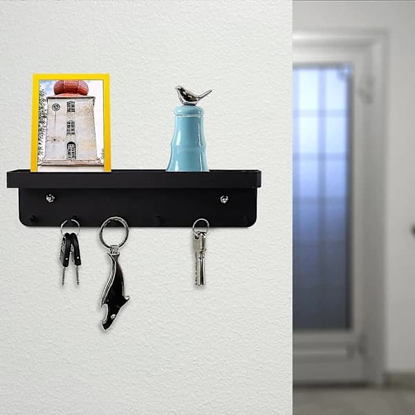 Nøgleholder, Nøglevæg Organizer, Rustfrit Stål Nøgleholder, Nøglekrog Med Holder, Selvklæbende