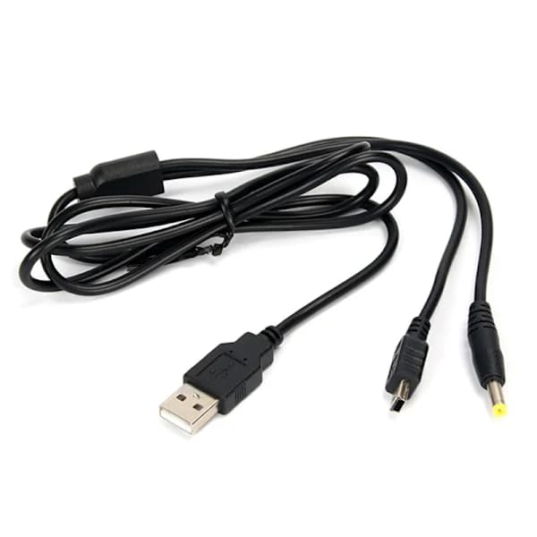 1st 2 i 1 USB 2.0 datakabel lader for PSP 1000 2000