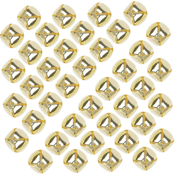 200 st Jingle Bells, 15 mm metall Jingle Bells Mini Craft Bells Pärlor för DIY Guld