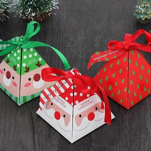 HA-30-pack julklappspåsar festlig tomte & ren design för festgåvor