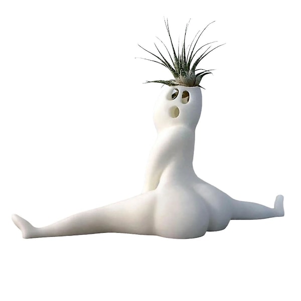 Morsom stor rumpe spøkelsesplanter, spøk gave dekor planter luftplante display stativ, stor rumpe spøkelsespla