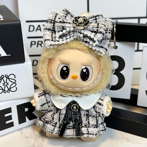 [HH]Labubu Kläder Universal Sittande Stående Plyschdocka Designkläder Tillbehör Blind Box Labubu Kläder style 12