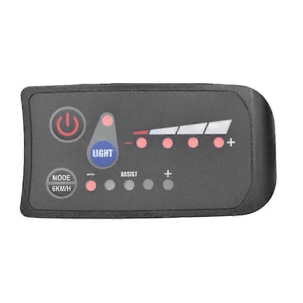 S810 E-cykelmåler LED-display 36V IP65 til elcykel Elcykelmåler 5PIN Sort Sort