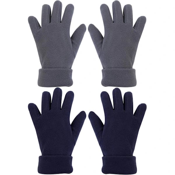 Fleece Vinterhansker for Barn Varme Hansker med Fulle Fingre for Gutter Jenter Barn Snø Utendørsaktiviteter Tilbehør