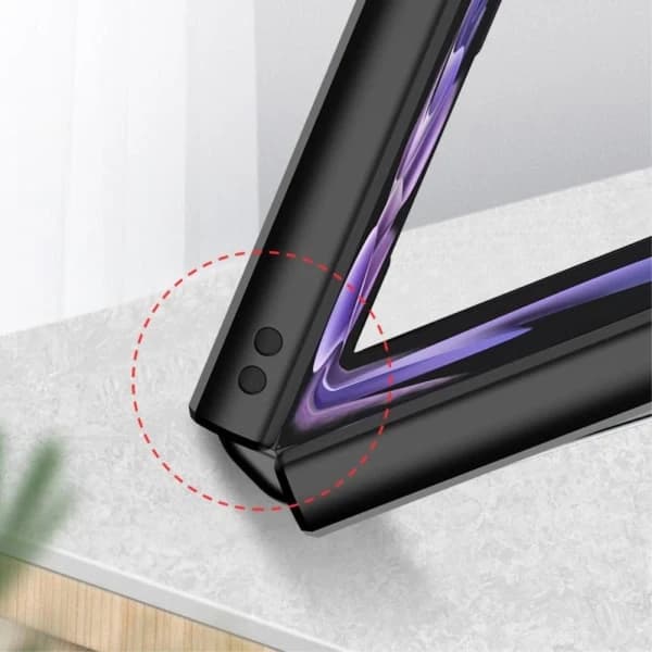 GKK Armor Samsung Galaxy Z Flip 3 Etui med Finger Ring - Sort Sort