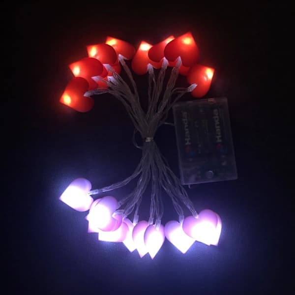 LED kärlekslykta sovsal sovrum dekorativ belysning