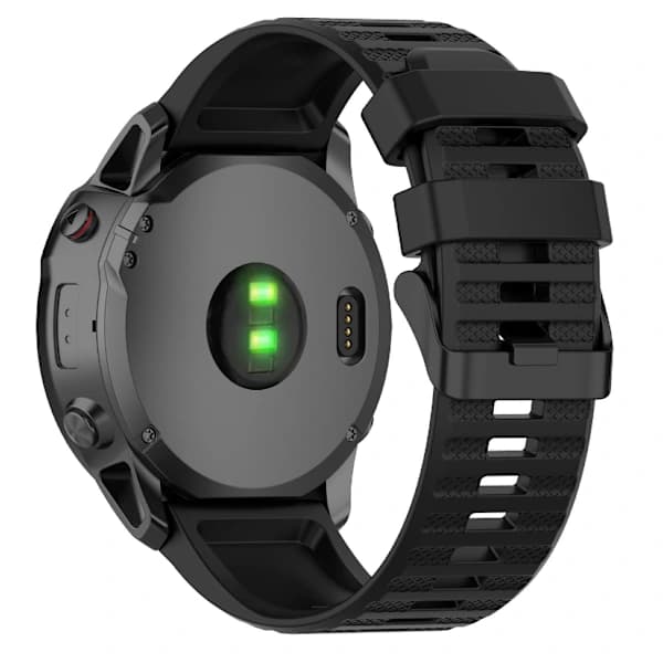 Kellon ranneke Garmin Fenix 7/6/5 -kelloon, musta
