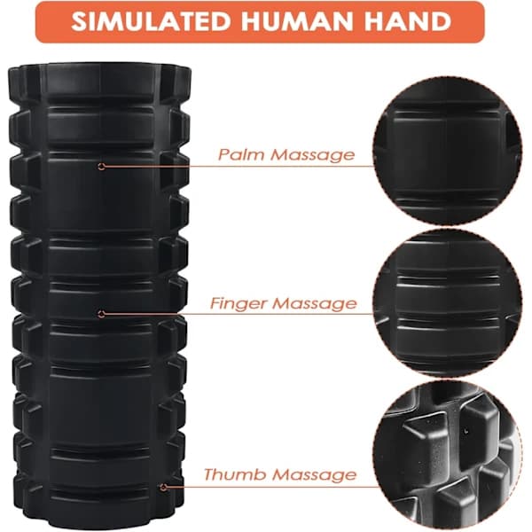 HA~Grid Foam Massage Roller, Muskelmassage Roller, Sportmassage Roller, til Dyb Muskelmassage