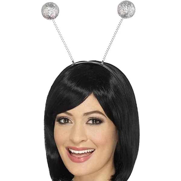 HA~Silver Alien Glitter Ball Boppers Tilbehør