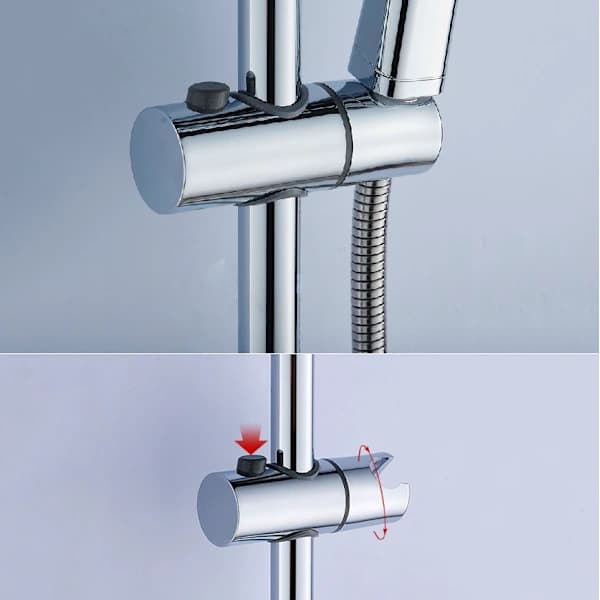 Dusjhodeholder, 22 mm diameter justerbar