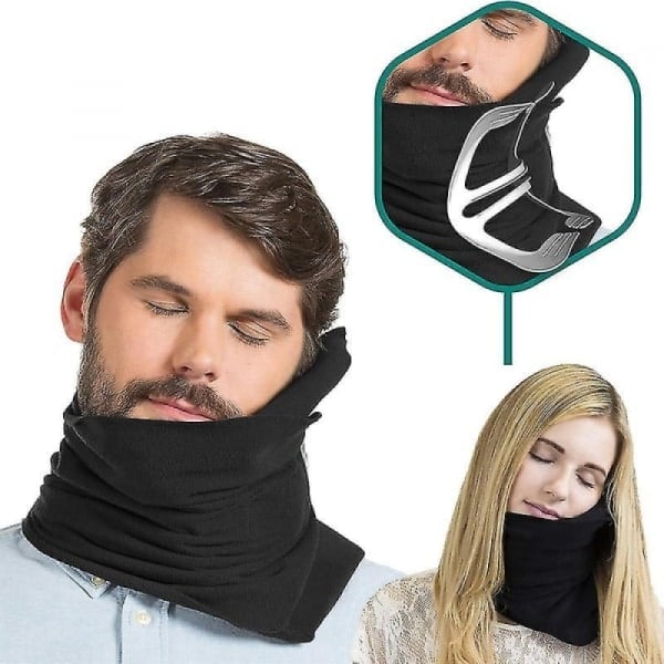 /HH/Resekudde Sovkudde Nackkudde Nackstöd Svart