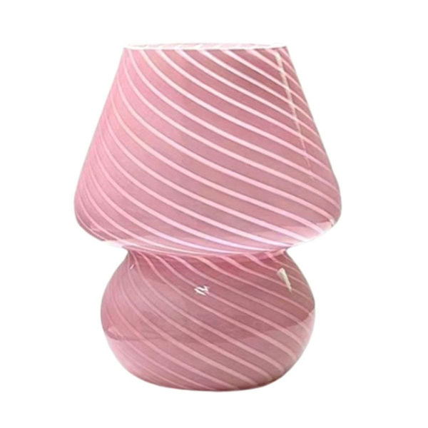Glass LED-bordlampe Soppformet bordlampe Soverom Sengebord Barn Rom Bordlampe Dekorasjon