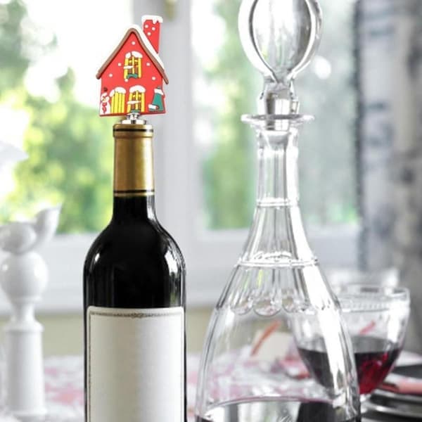 Juleserie Vinpropp Bardekorasjon Juleform - Holder Vin Champagne Propp