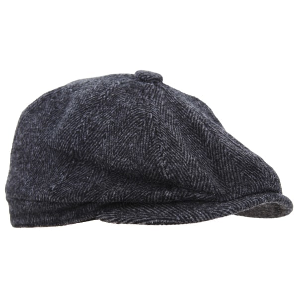 /HH/Herr 8 Panel Ullblandning Newsboy Keps mörkgrå - Perfekt Mörkgrå 58cm