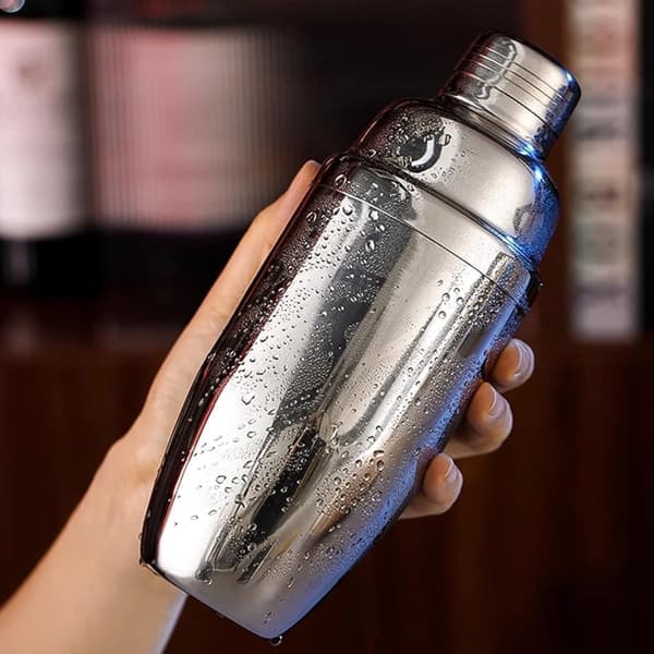 Cocktail sæt Dobbelt shaker 750ml Rustfrit stål Sølv 13 dele