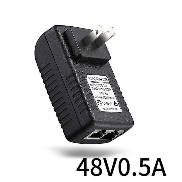 Poe-injektor Strømadapter For Ipc-kamera Dc24V 1A Eu-kontakt