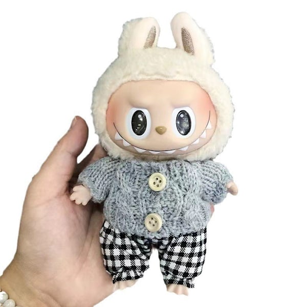 [HH] Kawaii Kläder Outfit Tillbehör för Kpop Labubu Idol Dockor Overall Set Kläder 38
