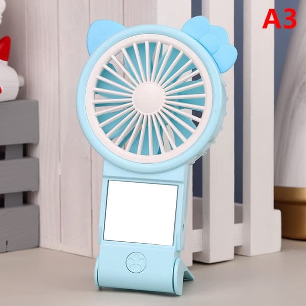 Med Beauty Spejl Mini Blæser USB Genopladelig Håndholdt Makeup Mi A3