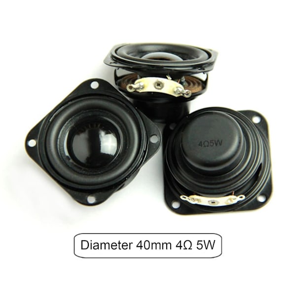 2 kpl 1,5 tuuman äänentoistokaiutinta 4 5w 40mm multimediakaiutin DIY-ääni minikaiutin kiinnityskohdalla