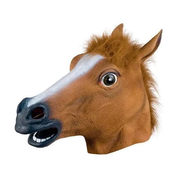 Maske hestehode hest for festkostyme latex hestehode