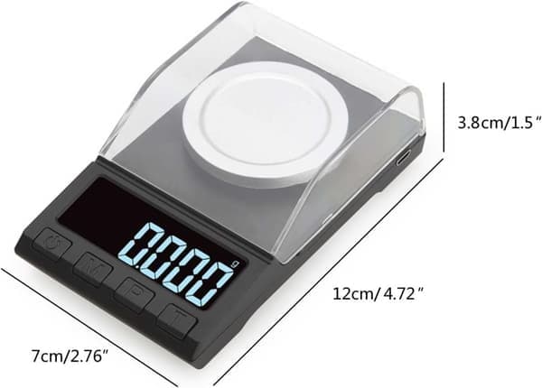 Köksvågar - Mini digitalvåg med hög precision 50 g/0,001 g