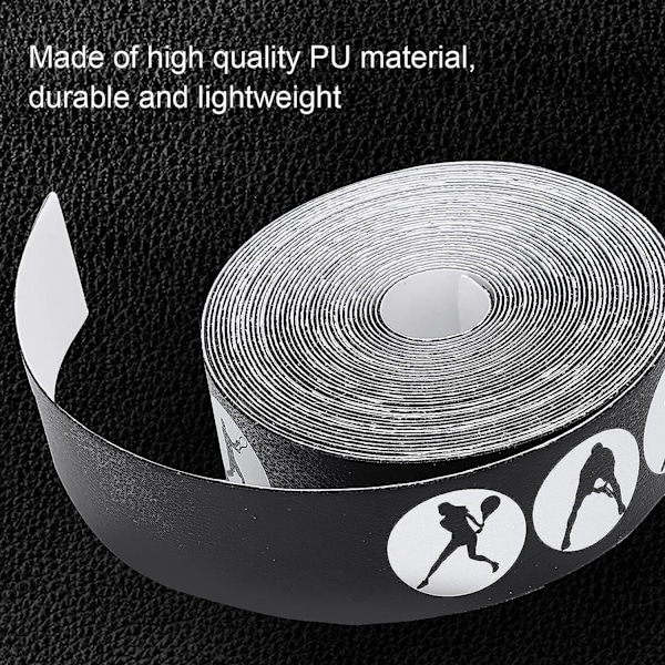 Racket Saver Head Tape, 5m/16.4ft Praktisk Racket Guard Head Protection Tape Anti Slip för Pickleball Paddle Racket Head för Utomhus