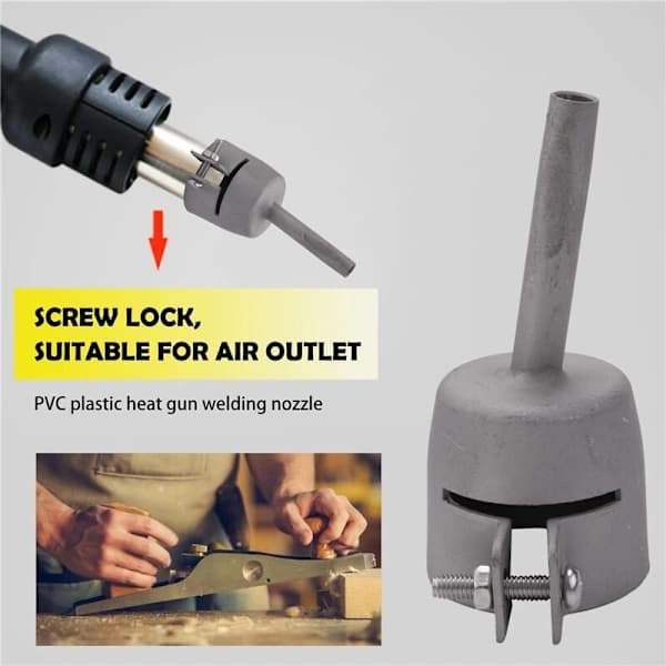 4 st Svetsmunstycken för PVC-vinylplast, varmluftspistol, trekantig, rund, Y-typ