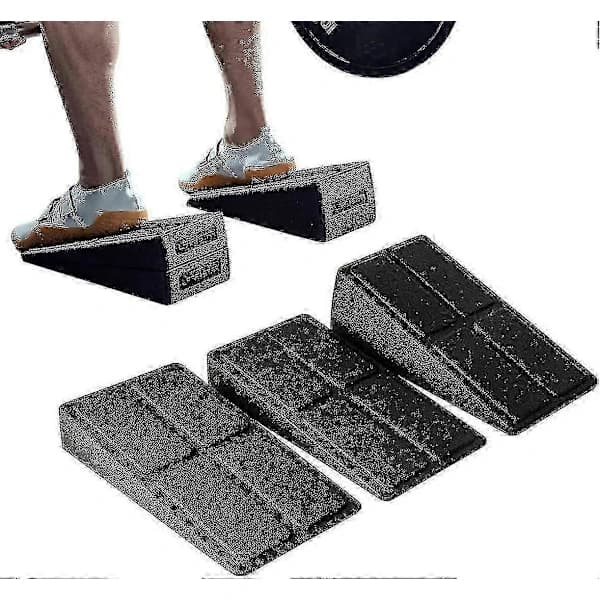 Squat Wedge Block Justerbar Halkfri Squat Ramp Marklyft Wedge Vadsträckare Lutande Bräda För Squat Och Marklyft []