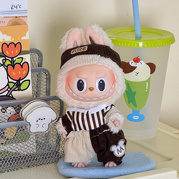 [HH] Labubu Kläder Blind Box Universal Sittande Plyschleksak Tillbehör Labubu Designer Kläder