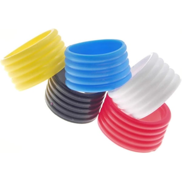 5 stk Tennis Racket Grip Ring Badminton Grip Utendørs Tilbehør Baseball Bat Grip Pickleball Padle Overgrip Grip Tape for Tennis Racket Håndtak Tennis