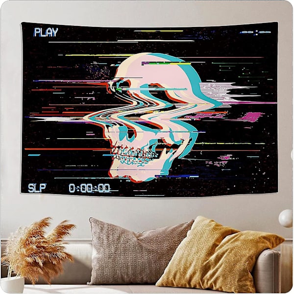 Estetisk gobeläng UV-fluorescerande väggbonad Boho väggdukar Stor hippie dekoration dukar 150 X 130 cm