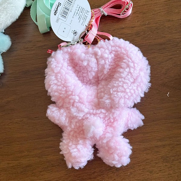 [HH] Søt Mini Labubu Dukke Jumpsuit Kt Klær Crossbody Veske Vinyl Labubu Antrekk Bomulls Dukke Kjole Hatt Tilbehør Leke Ikke Ha Dukke 3