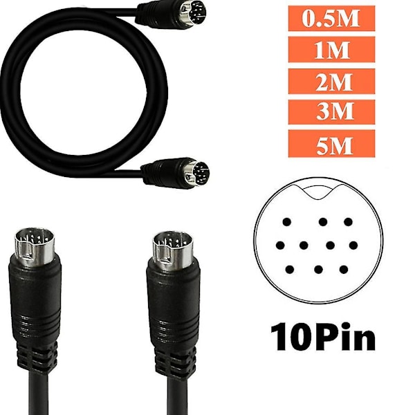 Mini Din 10pin han til han kabel udskiftning 10pin kabel til hjemmebiograf