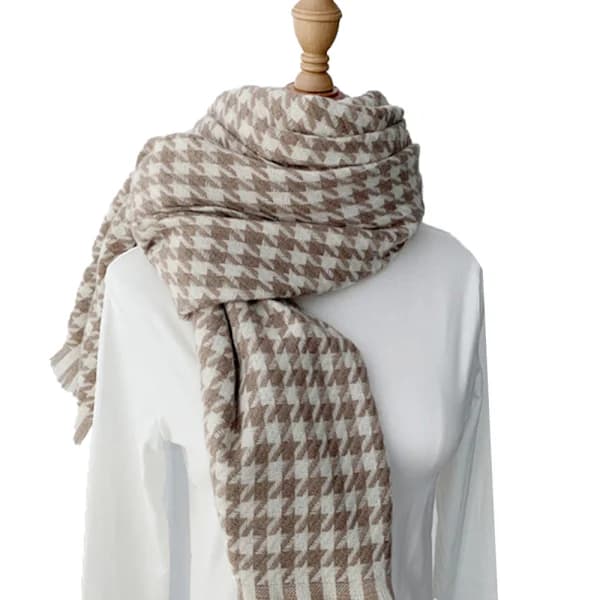 Skjerf for kvinner Vinter skjerf for kvinner Kaldt vær Skjerf & Sjal Dame skjerf Khaki