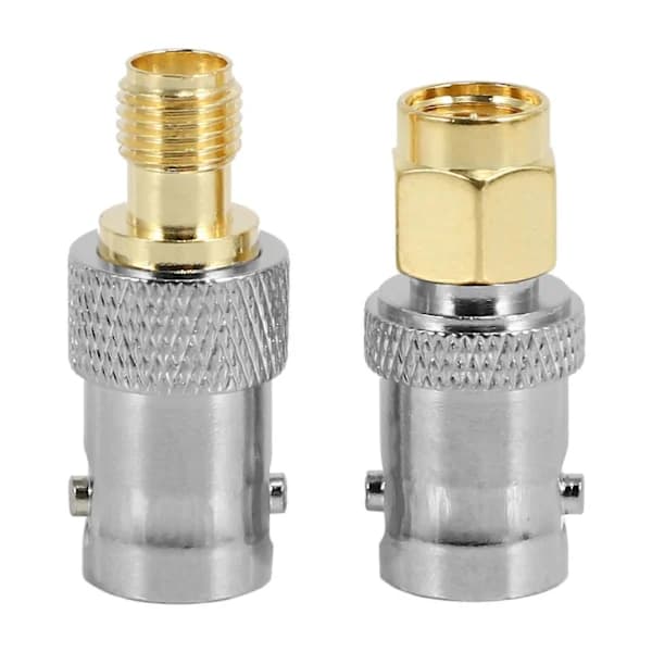 HA~4stk. BNC til SMA Type Han Hun RF Kontakt Adapter Test Konverteringskit Sæt DS
