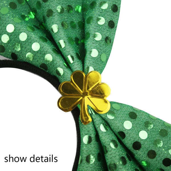 St Patrick's Day Grön Rutig Hatt och Fluga Irländsk Fest
